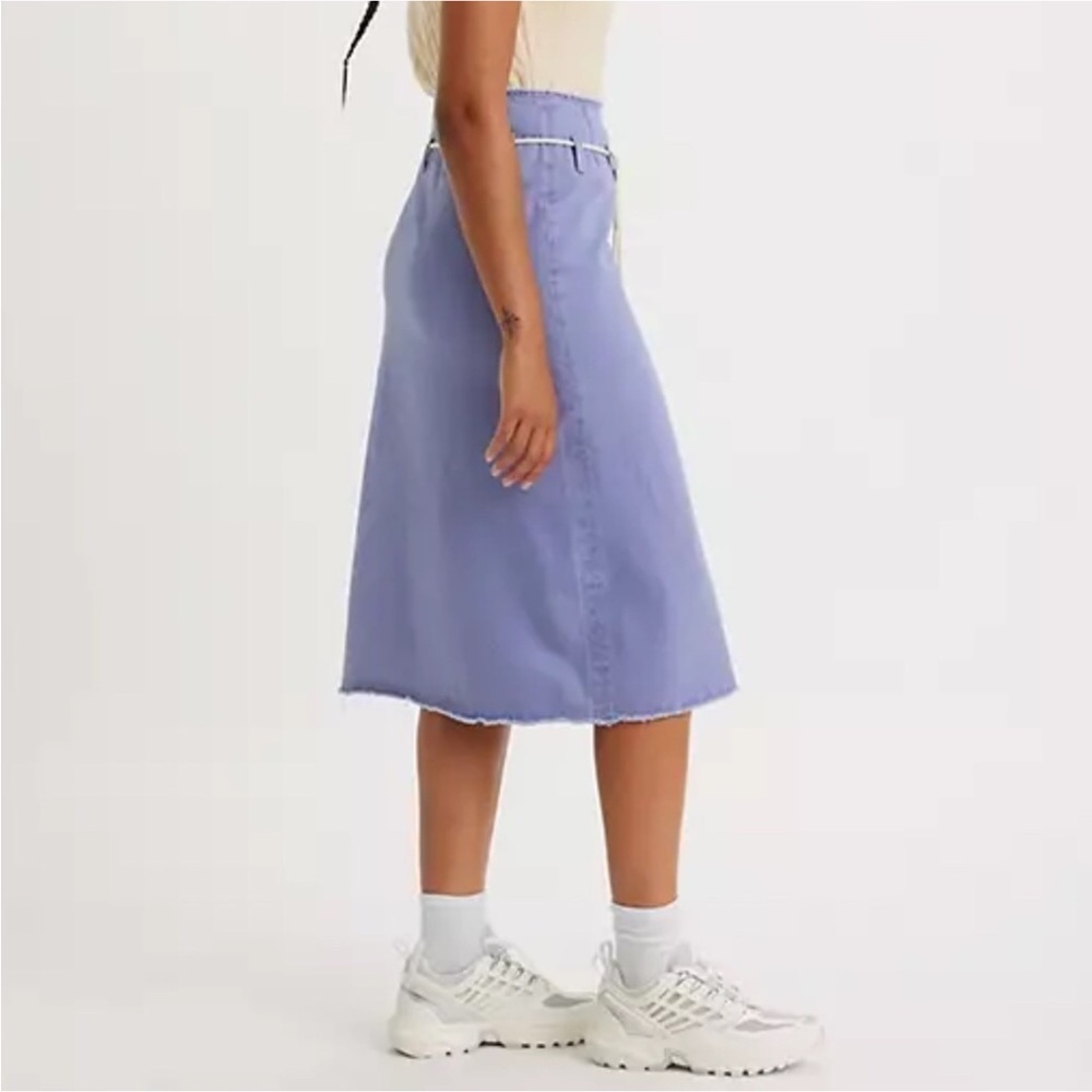 LEVI'S® X EMMA CHAMBERLAIN MIDI SKIRT Denim Size XL - Picture 5 of 15
